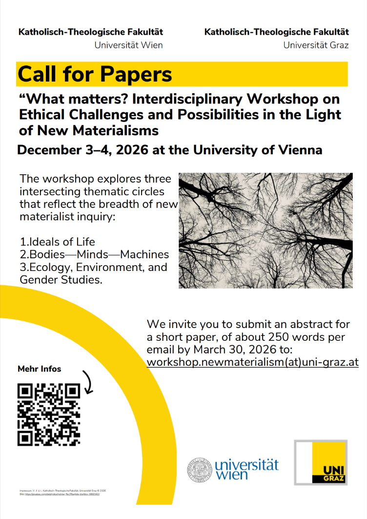 Call for Papers: Interdisciplinary Workshop on New Materialisms